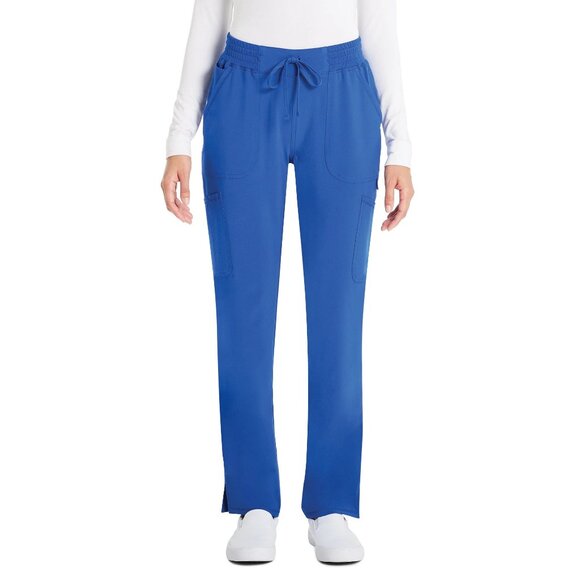 New Women's Scrubstar Core Essentials Top & Pants Set of Scrubs Size XL Blue - Picture 3 of 9